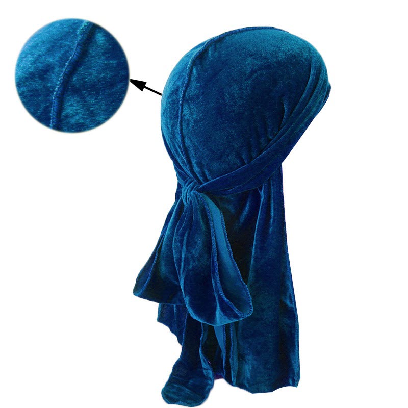 Durag En Velour Bleu/ Nuit/ Rouge/ Vert/Cherry