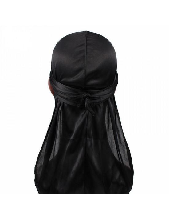 Bonnet noir Durag en satin - onestylbeauty
