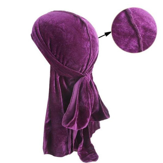 Durag En Velour Bleu/ Nuit/ Rouge/ Vert/Cherry