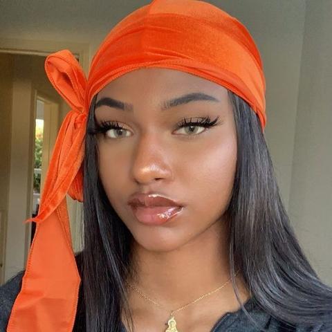 Bonnet noir Durag en satin - onestylbeauty